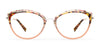 Red Rose LODI Eyeglasses | Size 52 / Black Green Tortoise