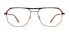 Red Rose LUCCA Eyeglasses | Size 55 / Black Camel