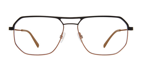 Red Rose LUCCA Eyeglasses / Size 55 / Black Camel
