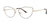 Red Rose MAGGI Eyeglasses | Size 52 / Black/Gold