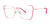 Red Rose MATERA Eyeglasses | Size 53 / Pink Rose Gold