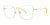 Red Rose MATERA Eyeglasses | Size 53 / Yellow Rose Gold