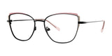 Red Rose MESTRE Eyeglasses Black Coral
