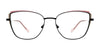 Red Rose MESTRE Eyeglasses | Size 54 / Black Coral