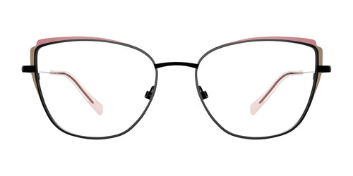 Red Rose MESTRE Eyeglasses / Size 54 / Black Coral