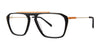 Red Rose MONZA Eyeglasses | Size 54 / Black Orange