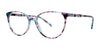 Red Rose POMEZIA Eyeglasses | Size 54 / Aqua Plum Tortoise