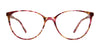 Red Rose POMEZIA Eyeglasses | Size 54 / Aqua Plum Tortoise