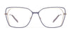 Red Rose POSITANO Eyeglasses | Size 52 / Black Red