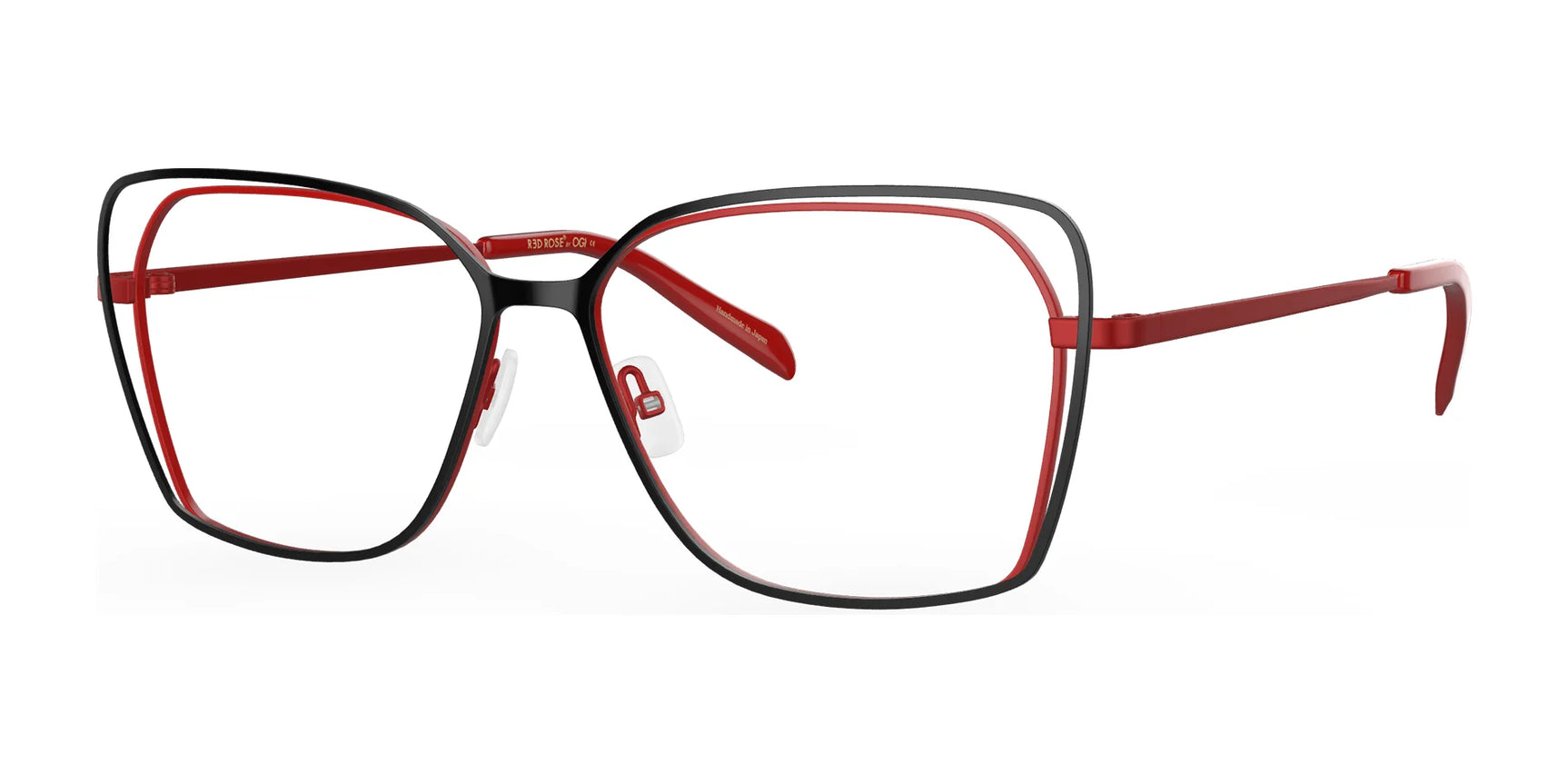 Red Rose POSITANO Eyeglasses Black Red
