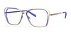 Red Rose POSITANO Eyeglasses | Size 52 / Rose Gold Ink