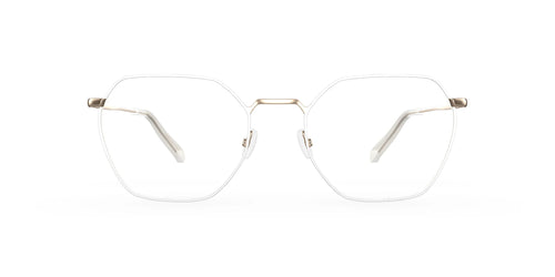 Red Rose RHO Eyeglasses / Size 49 / White Gold