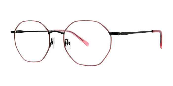Red Rose SARNO Eyeglasses | Size 52 / Pink Black