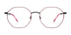 Red Rose SARNO Eyeglasses | Size 52 / Pink Black