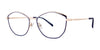 Red Rose VENOSA Eyeglasses | Size 54 / Navy Rose Gold