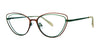 Red Rose VITTORIA Eyeglasses | Size 52 / Oak/Green