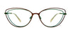 Red Rose VITTORIA Eyeglasses | Size 52 / Black/Blue