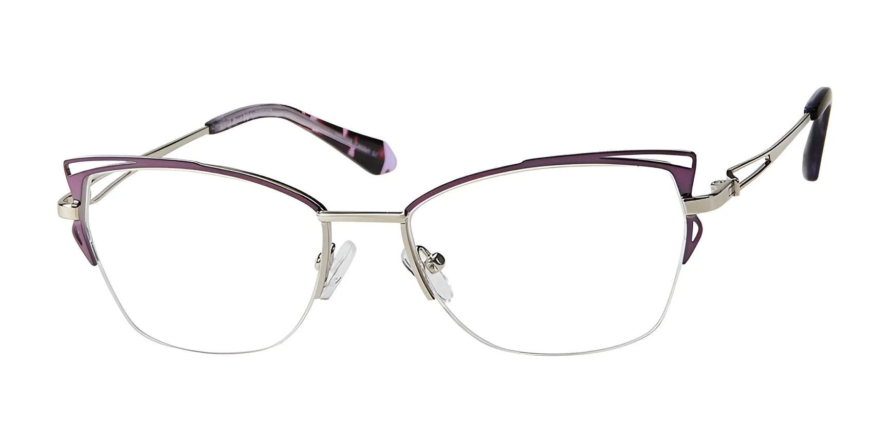 Reflections R808 Eyeglasses Plum / Silver