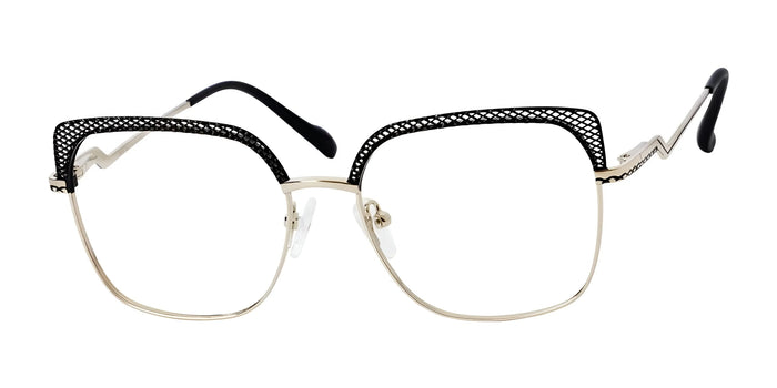 Reflections R816 Eyeglasses | Size 53 / Black / Gold