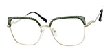 Reflections R816 Eyeglasses Dark Green / Gold