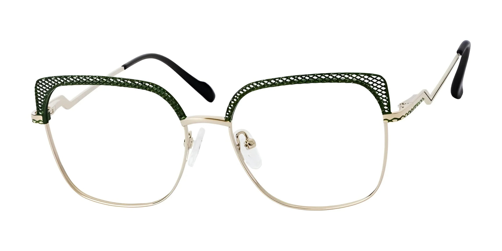 Reflections R816 Eyeglasses Dark Green / Gold