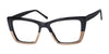 Reflections R818 Eyeglasses | Size 52 / Black/Brown