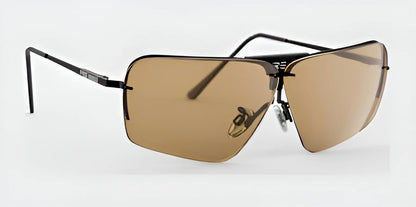 RE Ranger Edge Shooting Glasses Matte Black & Light Modified Brown / Skull