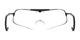 RE Ranger's Falcon Pro Shooting Glasses feature a minimalist design with thin black frames and aerodynamic clear lenses on a white background.