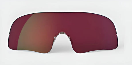 Frameless visor-style sunglasses with large, red-tinted lenses from the RE Ranger collection are perfect for outdoor activities and feature the Falcon Pro Lens. They are showcased on a white background.