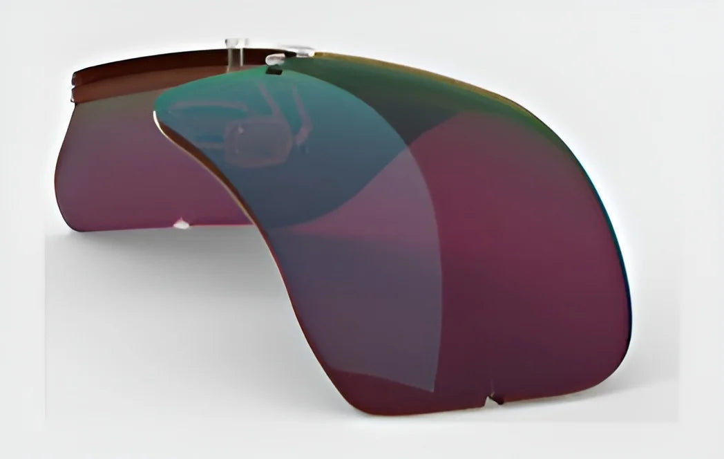 The RE Ranger large tinted visor sunglasses feature reflective, multicolored lenses and a curved, wraparound design for optimal outdoor vision. Equipped with the advanced RE Ranger Falcon Pro Lens technology, they provide clarity for every adventure.