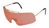 RE Ranger Falcon Sport Shooting Sunglasses | Size 64 / 22k Satin Rose Gold / Size Skull 140mm