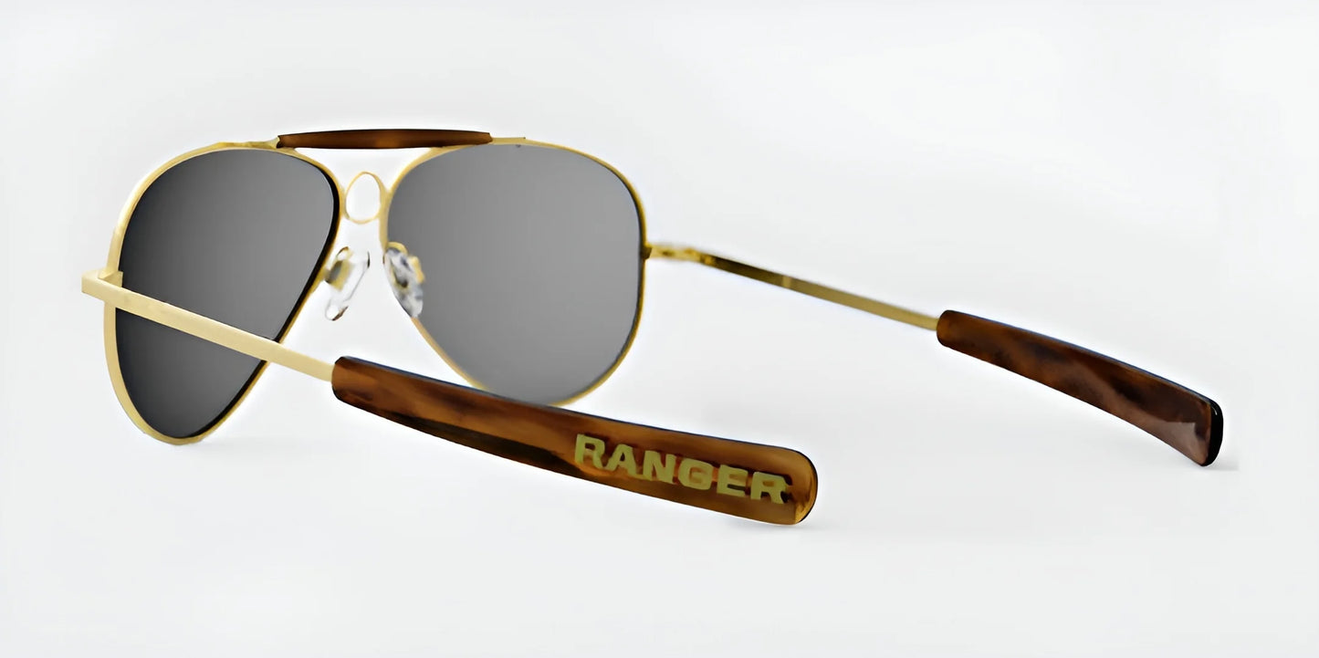 RE Ranger Heritage Eyewear Sunglasses 22k Satin Almond Gold & Cape Sand Gradient / Bayonet
