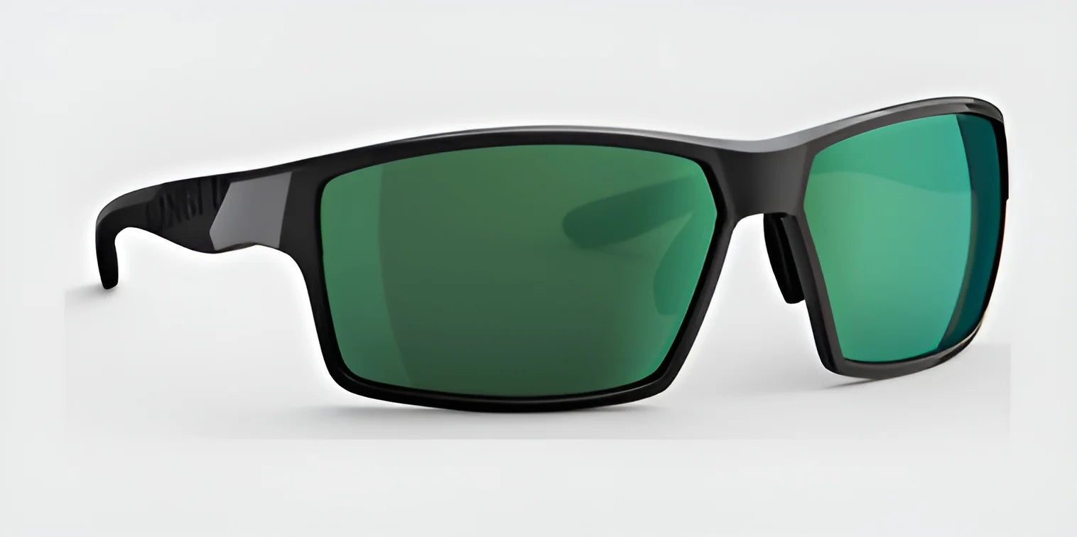 RE Ranger Marshall Sunglasses Gloss Black & Glacier Green Polarized / Bayonet