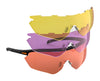 RE Ranger Phantom 2.0 Shooting Sunglasses | Size 146 / Matte Black & HD Medium, Dark Purple, Medium Yellowes / Size Bayonet 120mm