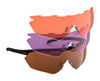 RE Ranger Phantom 2.0 Shooting Sunglasses | Size 146 / Matte Black & HD Medium, Dark Purple, Modified Brownes / Size Bayonet 120mm