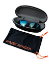 RE Ranger Raptor Sunglasses | Size 59 / Matte Black & Acadian Green Polarized & Blue/Green / Size Skull 140mm