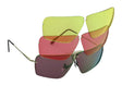 RE Ranger RIACT A.I. Edge Shooting Sunglasses Desert Sand Edge & RIACT A.I. Bright Light, Mid-Light, & Low Lightes / Cable