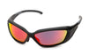 Revision Hellfly Ballistic Sunglasses / Black / Flame Mirror