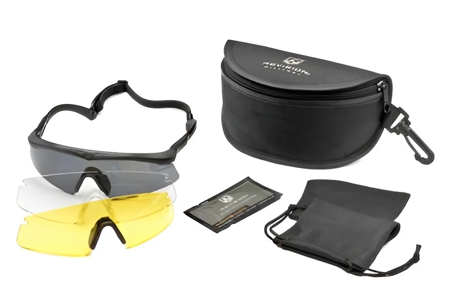 Revision Sawfly Deluxe Black Clear, Solar & Yellow High Contrast Lenses