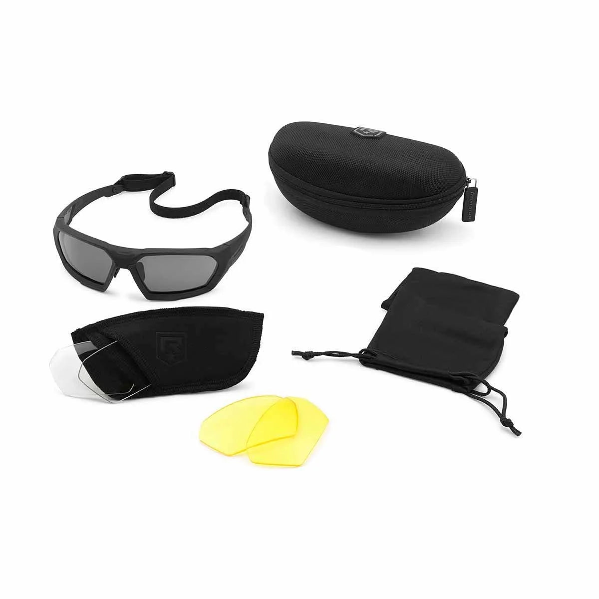 Revision ShadowStrike Ballistic Sunglasses Deluxe Yellow Kit