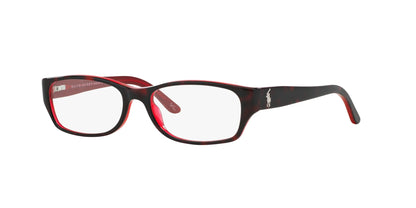 Ralph Lauren RL6058 Eyeglasses Shiny Dark Havana On Red