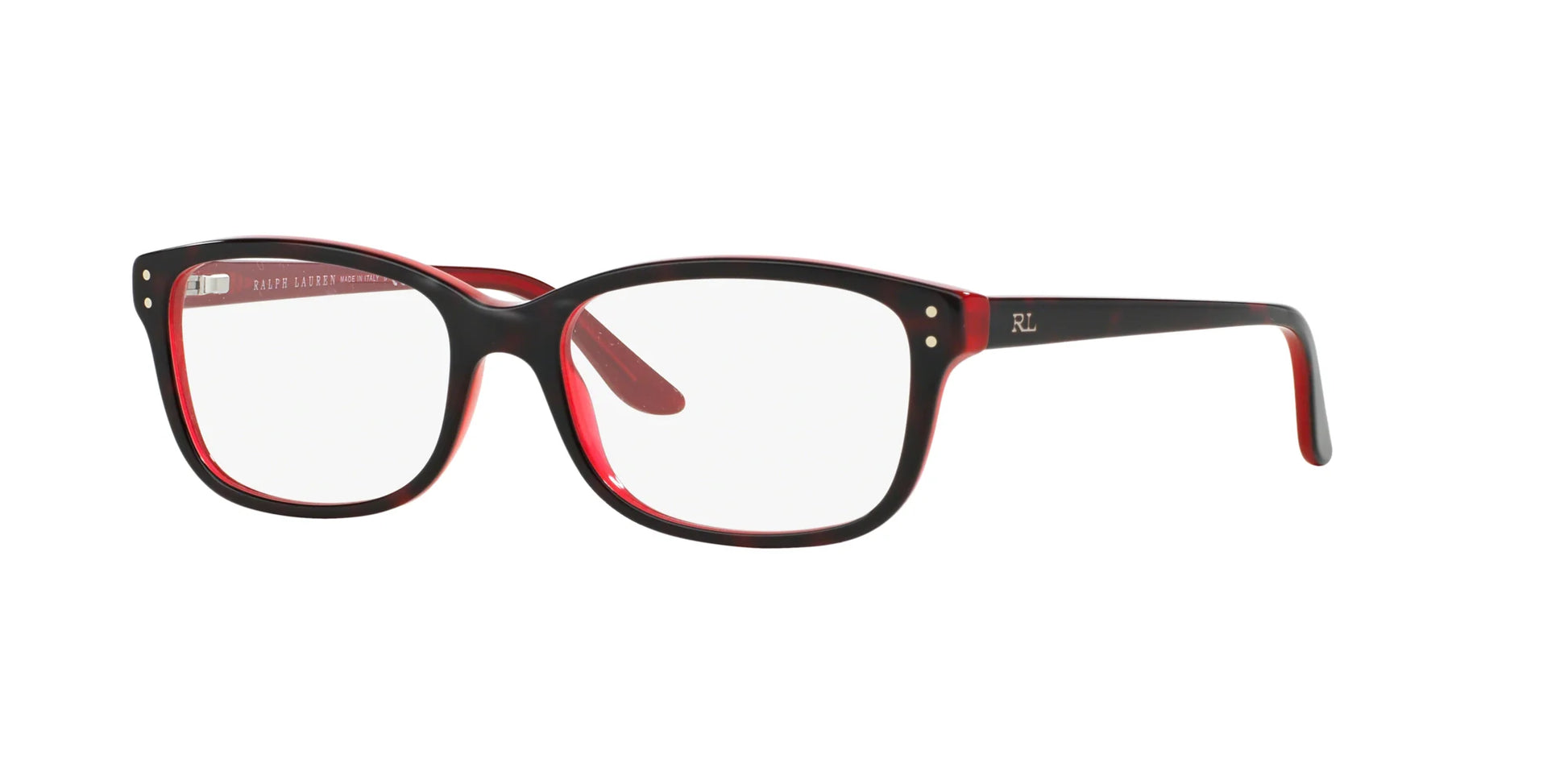 Ralph Lauren RL6062 Eyeglasses Shiny Dark Havana On Red