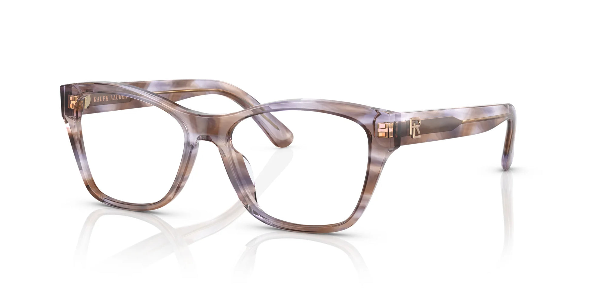 Ralph Lauren RL6230U Eyeglasses Shiny Violet Brown Havana