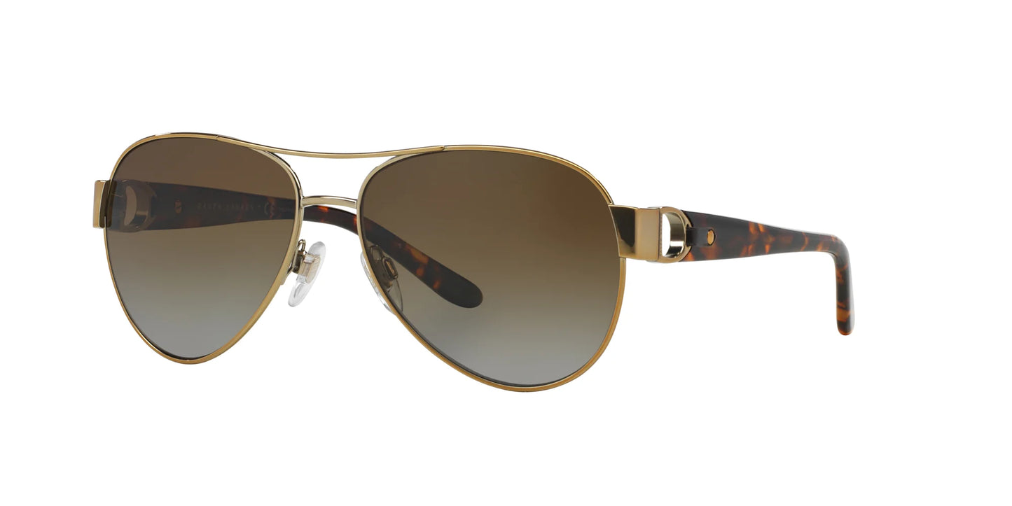 Ralph Lauren RL7047Q Sunglasses Shiny Pale Gold / Polarized Gradient Brown