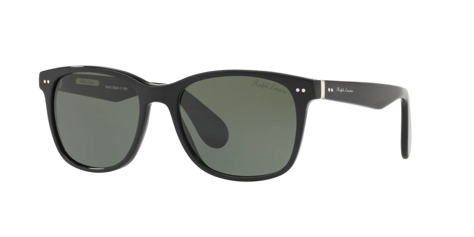 Ralph Lauren RL8162P Sunglasses Shiny Black / Green