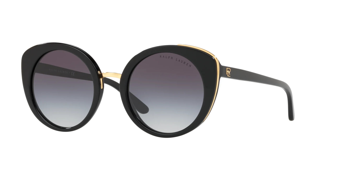 Ralph Lauren RL8165 Sunglasses Shiny Black / Gradient Grey
