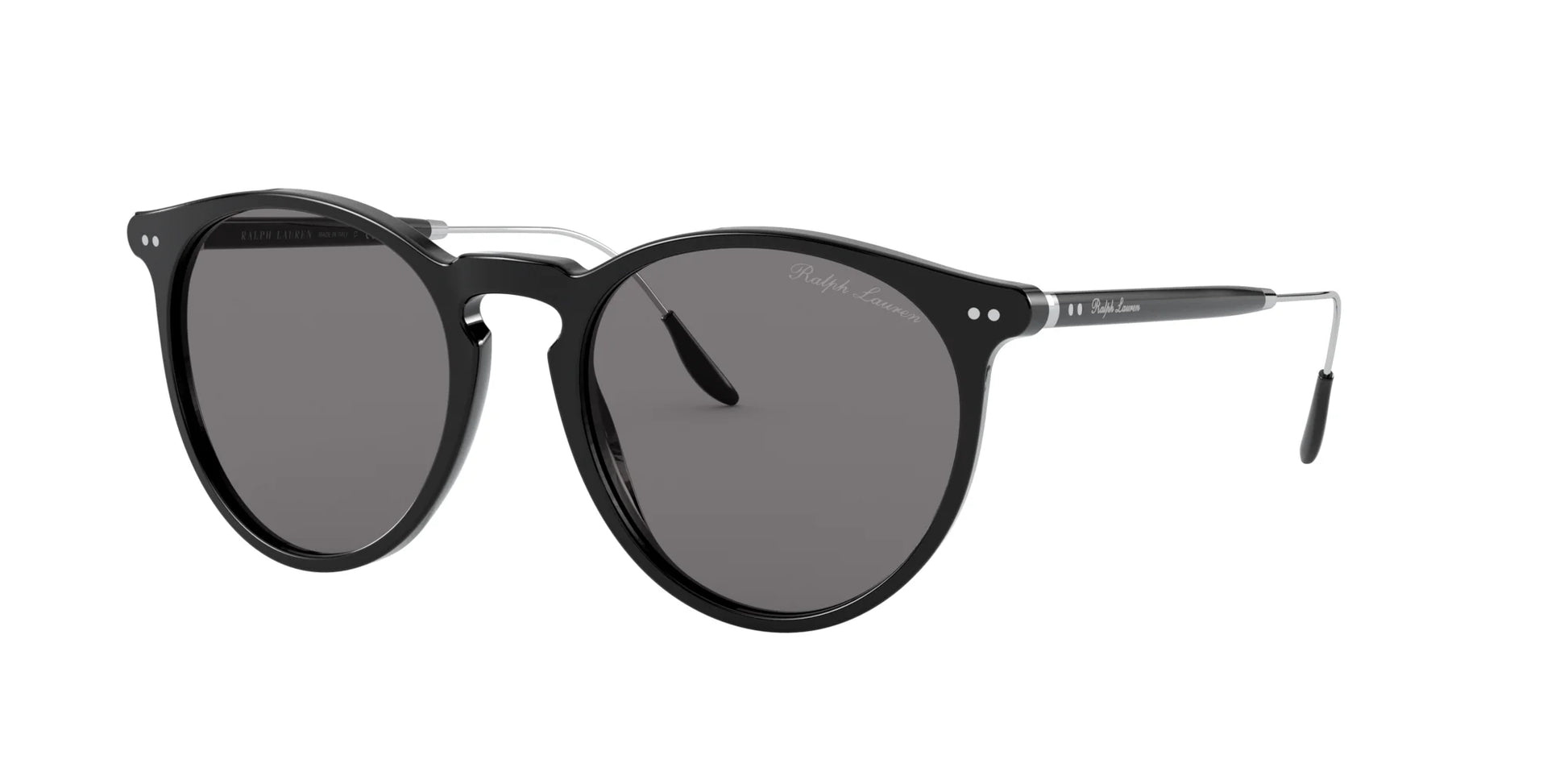 Ralph Lauren RL8181P Sunglasses Shiny Black / Grey