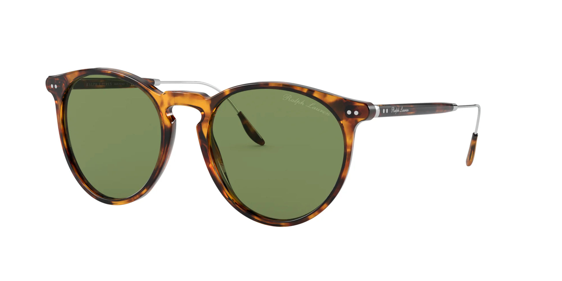 Ralph Lauren RL8181P Sunglasses Shiny Antique Havana / Green