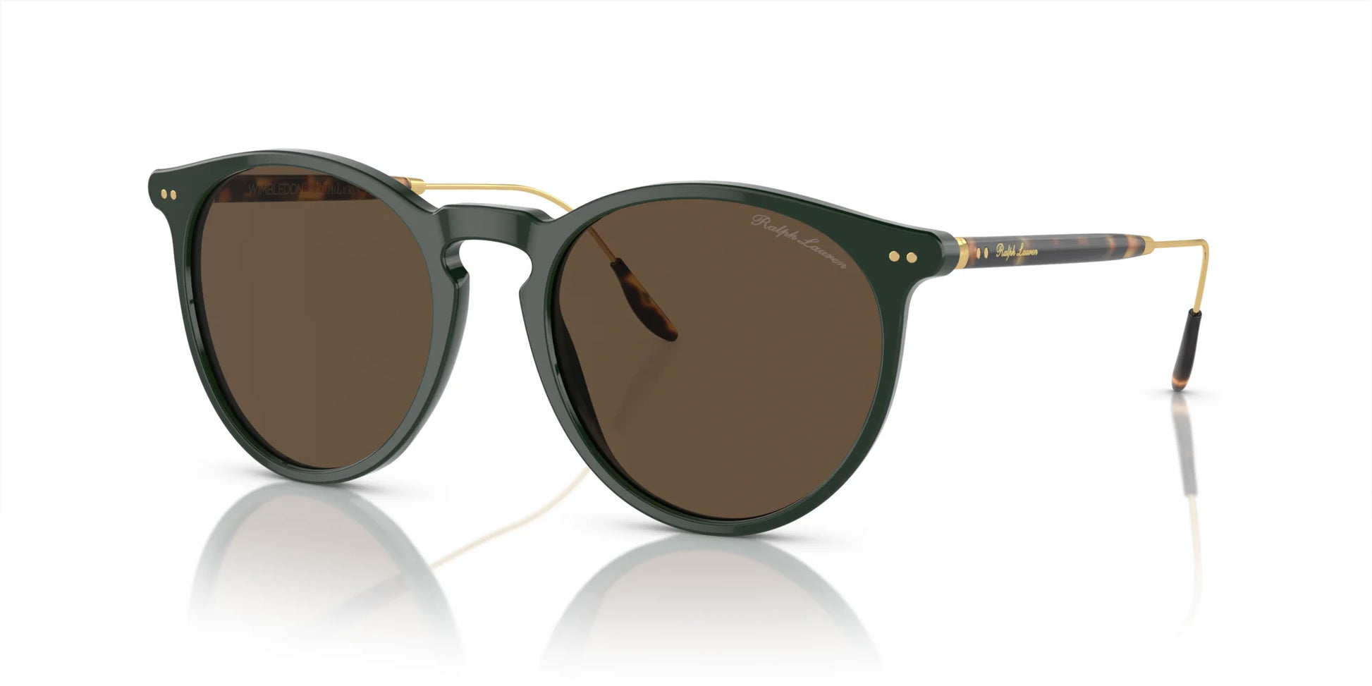 Ralph Lauren RL8181P Sunglasses Opal Green / Brown