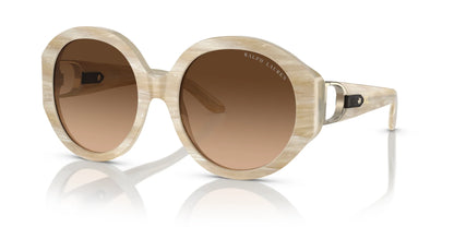 Ralph Lauren RL8188Q Sunglasses Cream Horn / Gradient Brown